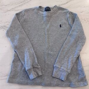 Polo by Ralph Lauren Gray Long Sleeve Kids Tee